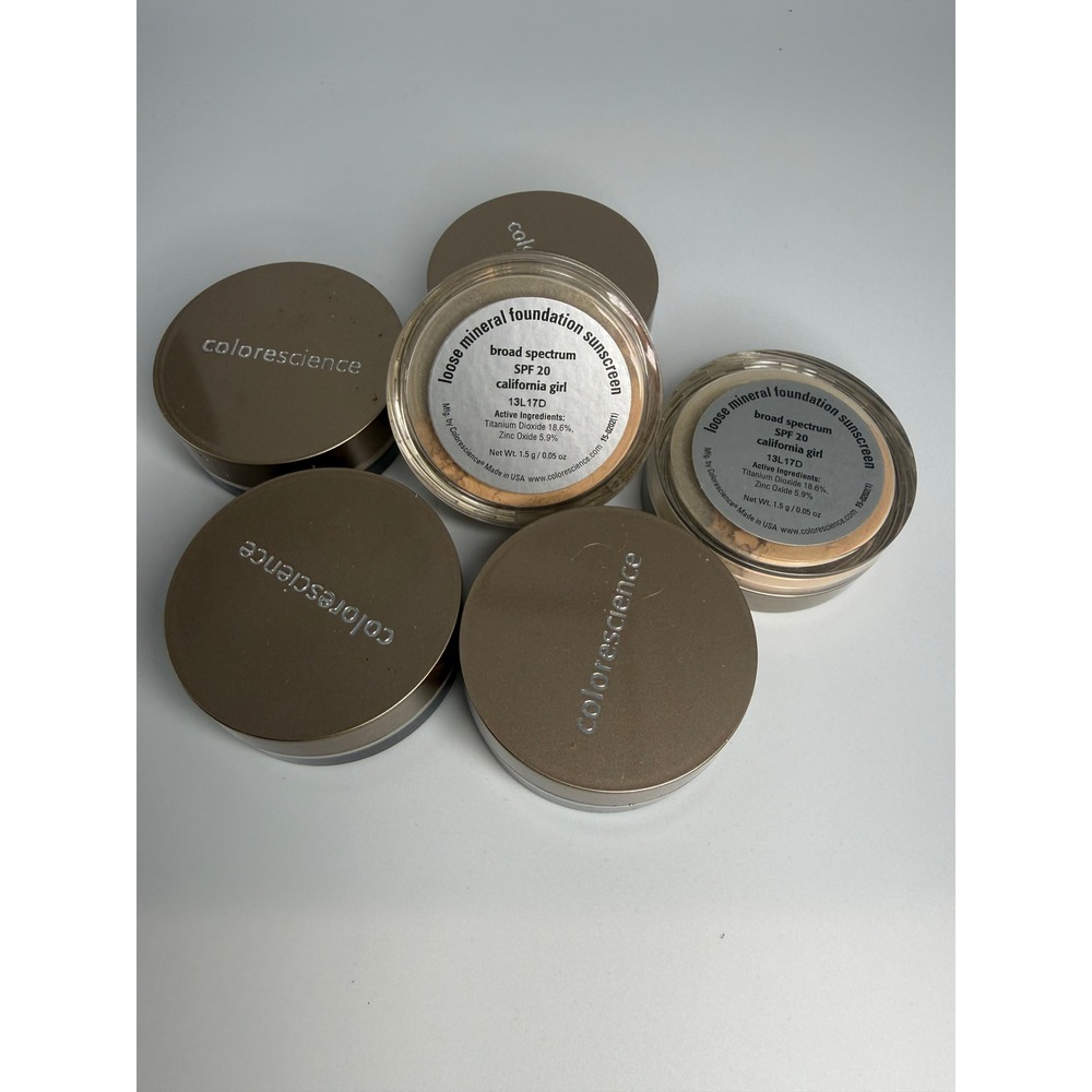 Colorescience Loose Mineral Foundation Sunscreen SPF 20 California Girl 5 Jars